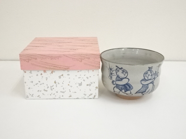 道具 ] - 道具 京焼 伊藤隆雲造 童子文茶碗（箱付） | ネットショップ